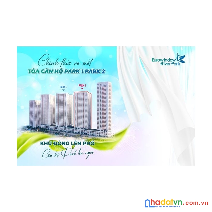 Bán độc quyền 10 căn 3pn,2pn ở tòa park1 park 2 vỉew đẹp nhất dự án eurowindow river park