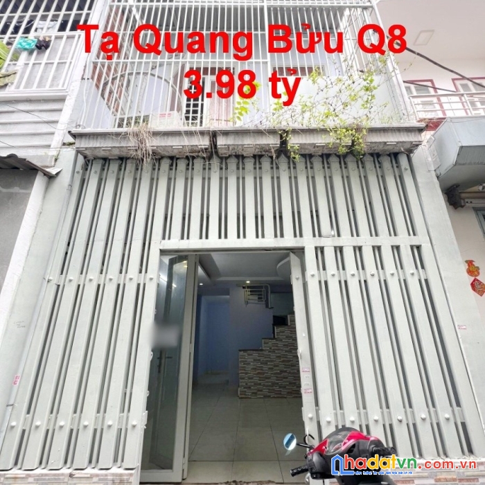 Nhà trệt/lầu 3.5x10m nở hậu hẻm 219 tạ quang bửu p3q8