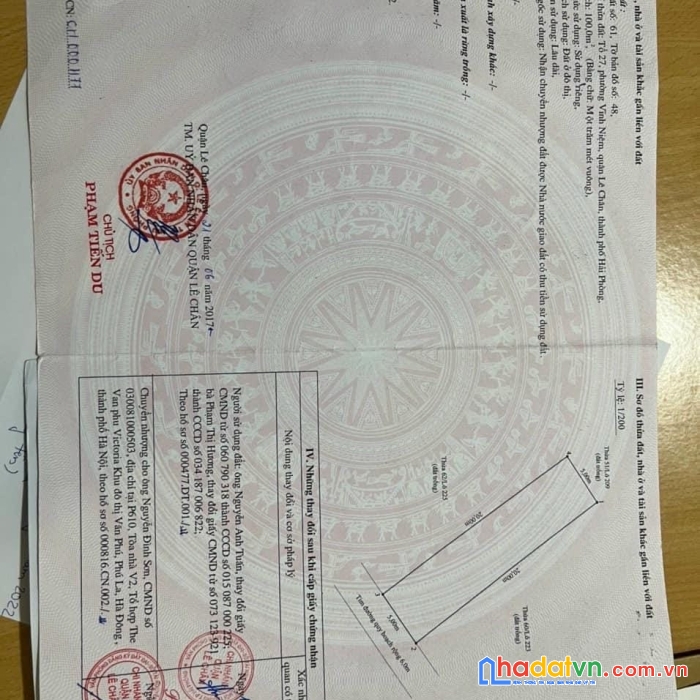 Lô đất đẹp vĩnh niệm lê chân hải phòng, giá bán cắt lỗ