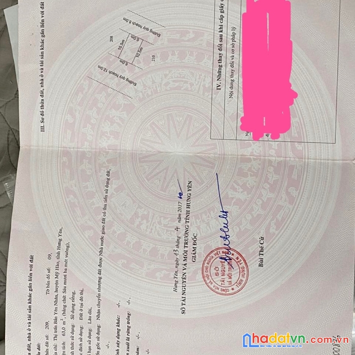 Chính chủ cần bán gấp mảnh đất tại thị trấn yên nhân, huyện mỹ hào, tỉnh hưng yên