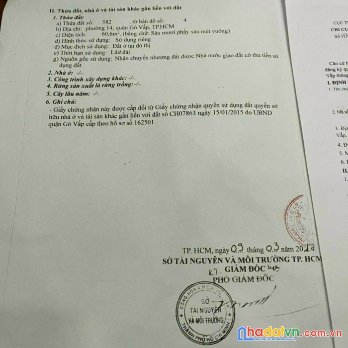 Đất 4.04x15 , cn 61m2 ,kdc cao cấp , xdtd 4-5 tấm ,cc drem home luxury , gò vấp.