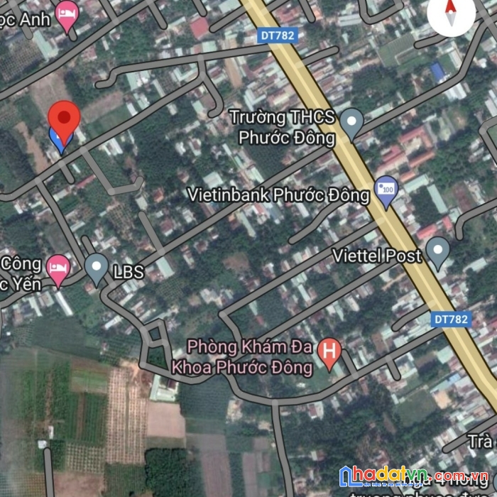 Chính chủ cần bán đất : đt.782, xã phước đông, huyện gò dầu, tây ninh