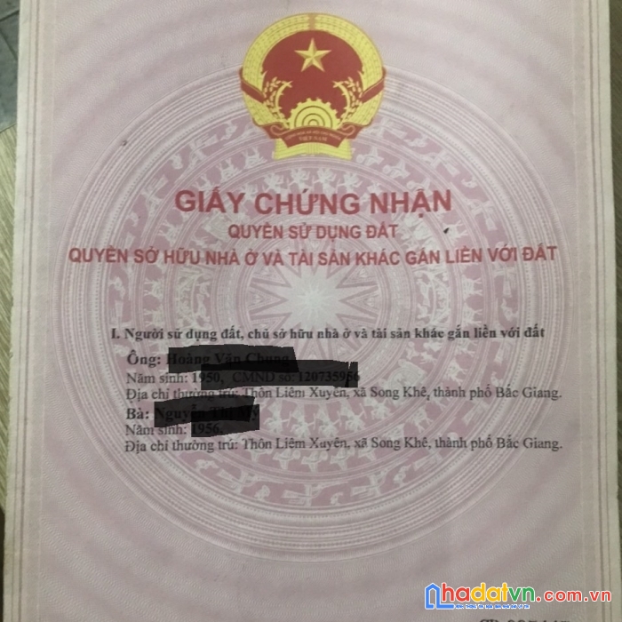 Chính chủ  bán nhà  trục chính song khê, tp bắc giang chỉ nhỉnh 1 tỷ
