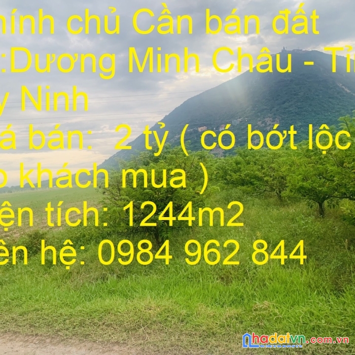Chính chủ cần bán đất tại :xã phan – huyện dương minh châu – tỉnh tây ninh