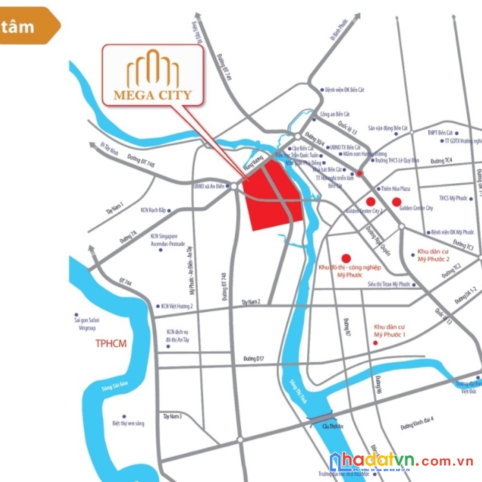 1 dự án ngay trung tâm hành chính bến cát thỏa mãn 3 tiêu chí cận thị - cận giang - cận lộ