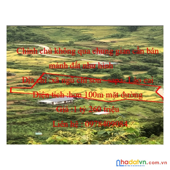 Chính chủ ( không qua trung gian ) cần bán nhanh mảnh đất như hình:
địa chỉ: xã ngũ chỉ sơn,