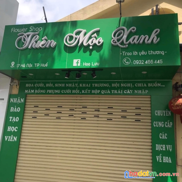 Chính chủ cần cho thuê mặt bằng tại 17 hà nội - thành phố huế -