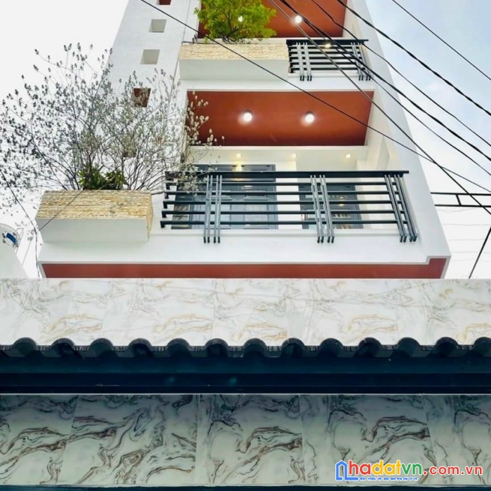 Nhà đẹp gò vấp - hẻm xe hơi 1 trục thẳng - 3 căn ra mặt tiền - tặng full nội thất - 50m2 - 5l -