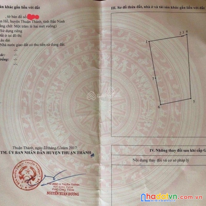 Bán đất thị trấn hồ - 2 tỷ 0xx - 102m2 - ô tô vào tận đất 0968 363 780