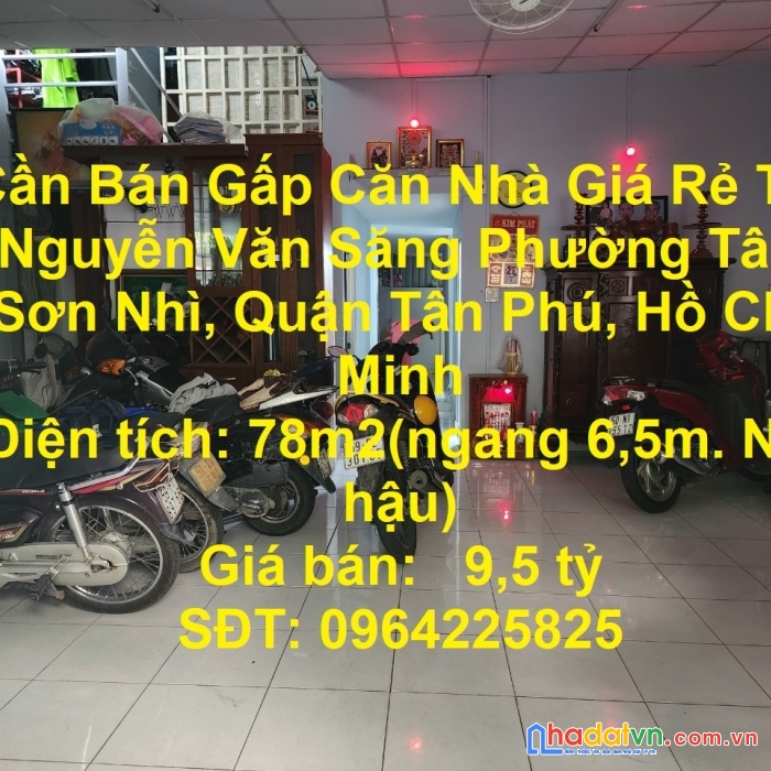 Cần bán gấp căn nhà giá rẻ tại nguyễn văn săng phường tân sơn nhì, quận tân phú, hồ chí minh