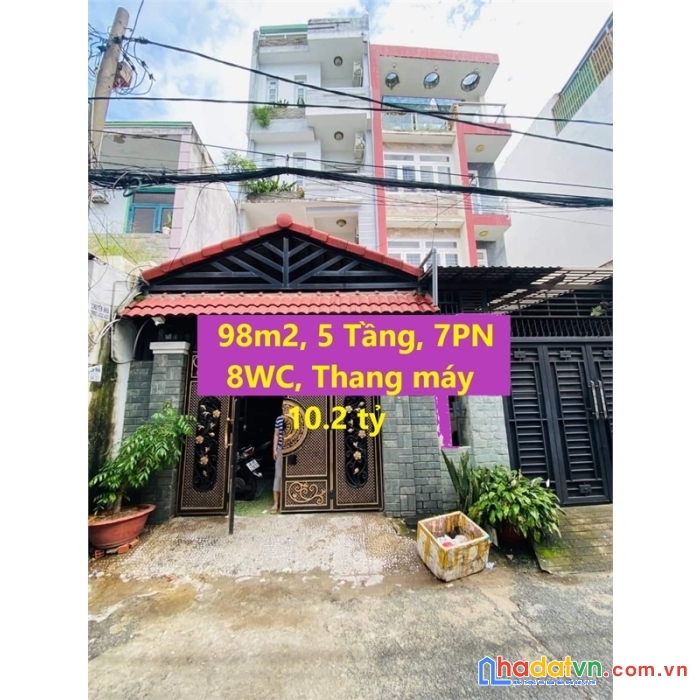 Bán nhà nguyễn tư giản, phường 12, gò vấp – 97m2, 5 tầng, thang máy.