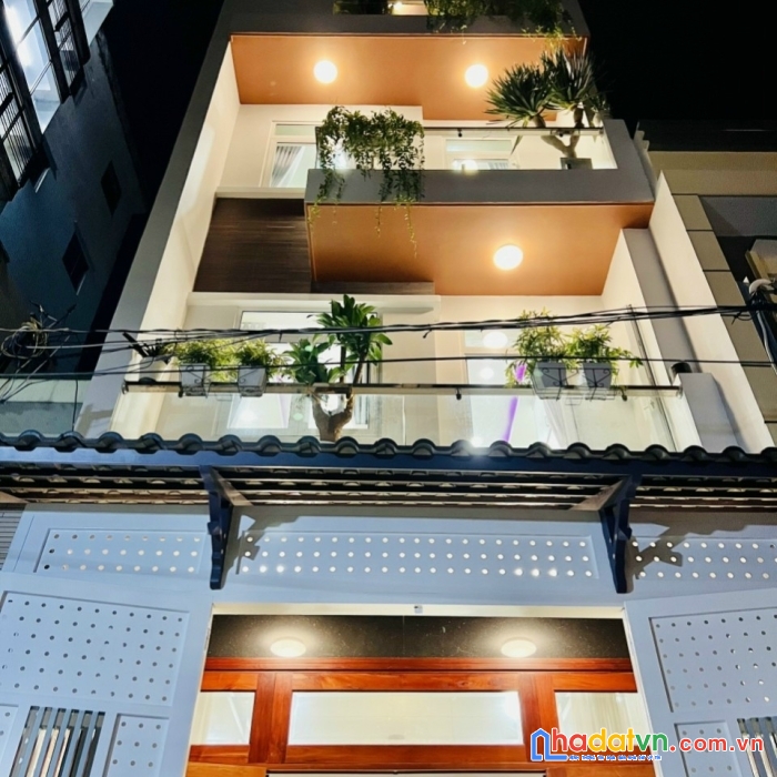 Nhà đẹp 4 tầng hxh 6m phan huy ích, gò vấp,70m2 (4.7x15), chỉ 6.7 tỷ