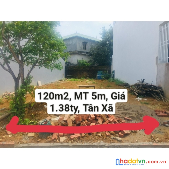 Chính chủ cần bán mảnh đất 269m2, sổ đỏ, mặt tiền 16,59m, đường ô tô  tránh nhau, giá 14,3tr/m2 ở