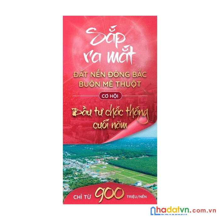Cơ hội có 1 không 2 sở hữu đất nền sổ đỏ chỉ với 900tr nằm ở đông bắc tp. buôn mê thuột