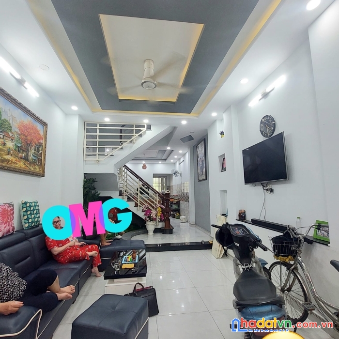 Dương thị mười 70m2 btct 3 tầng xe hơi thông, lô góc