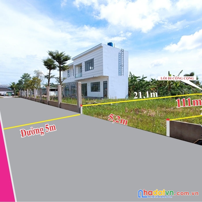 Bán đất mặt tiền đường giá chủ đầu tư shr