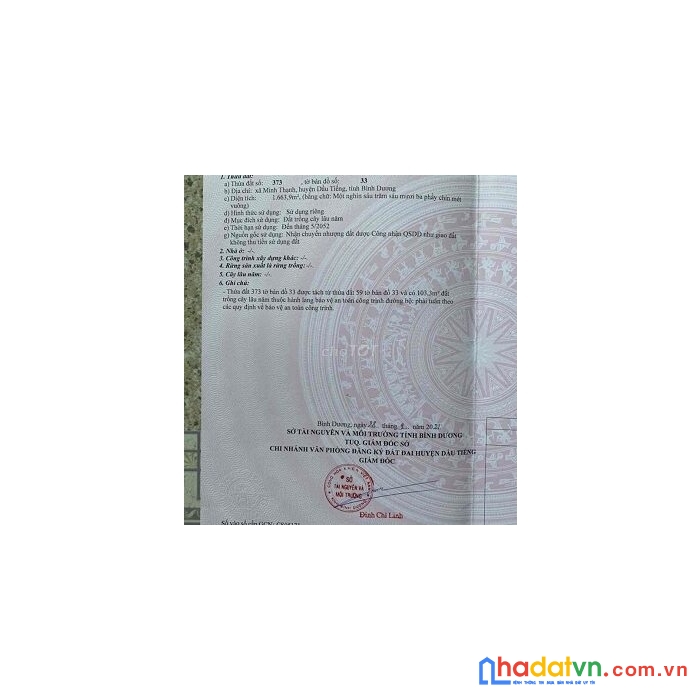 Cần bán đất chính chủ giá rẻ tại xã mình thạnh, huyện dầu tiếng, tỉnh bình dương