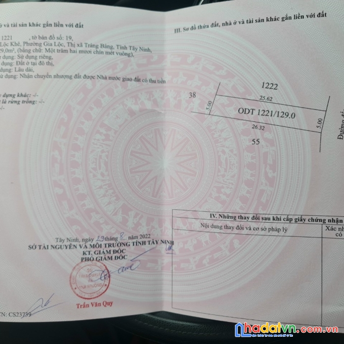 Chỉ 700tr lô đất trảng bàng, đường thông, thổ cư