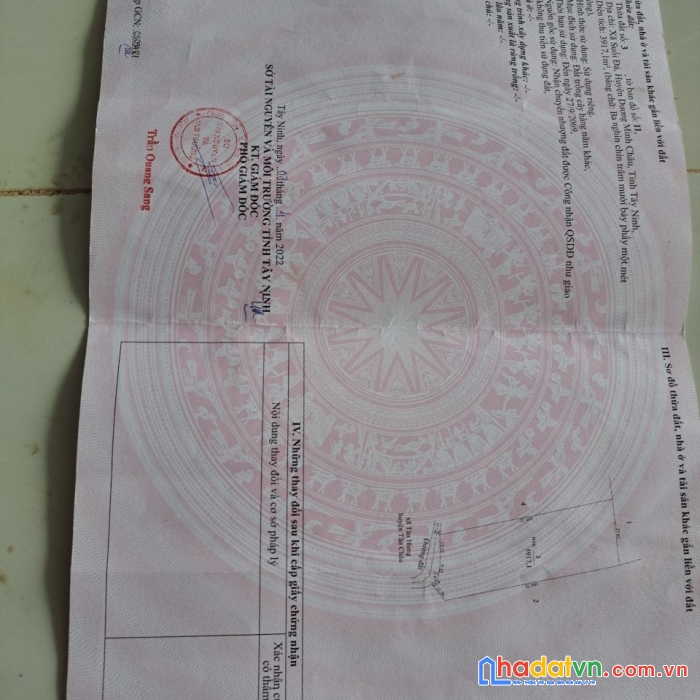 Cần bán nhanh lô đất vị trí đẹp tại xã suối đá, dương minh châu, tây ninh