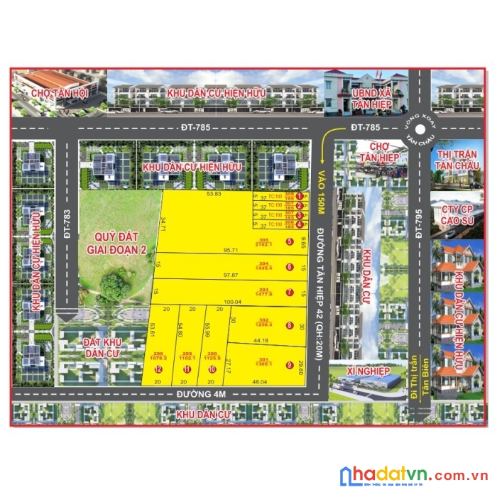 Cần bán đất vị trí đẹp tại :ấp hội thắng – xã tân hiệp – huyện tân châu – tỉnh tây ninh
