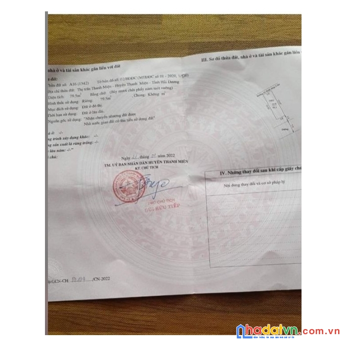 * chính chủ gia đình cần bán nhanh lô đất kđt hà phương, thanh miện, hải dương