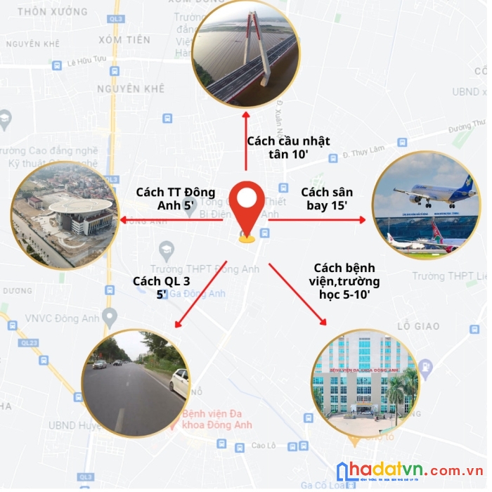 Đất đông anh.vị trí đắc địa trung tâm xã xuân nộn 60.5m nhỏ xinh - giá chỉ 2.xtỷ - ô tô.ngõ thông