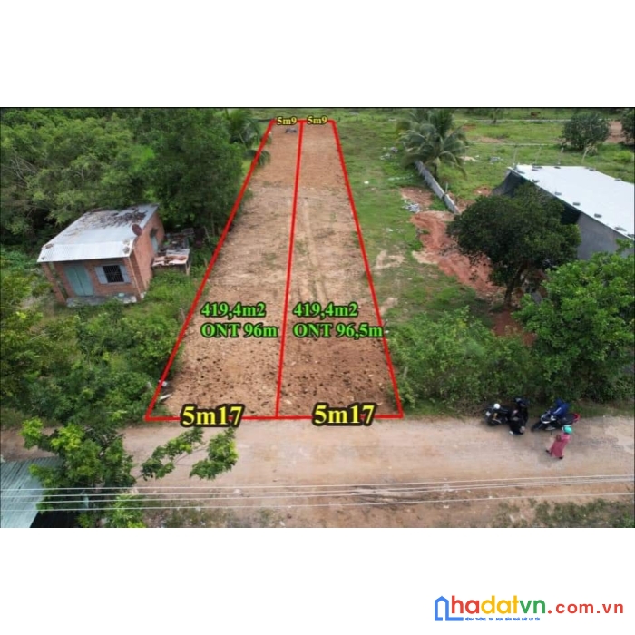 Bán 2 lô đất khánh đông khánh vĩnh sát khu dân cư hiện hữu