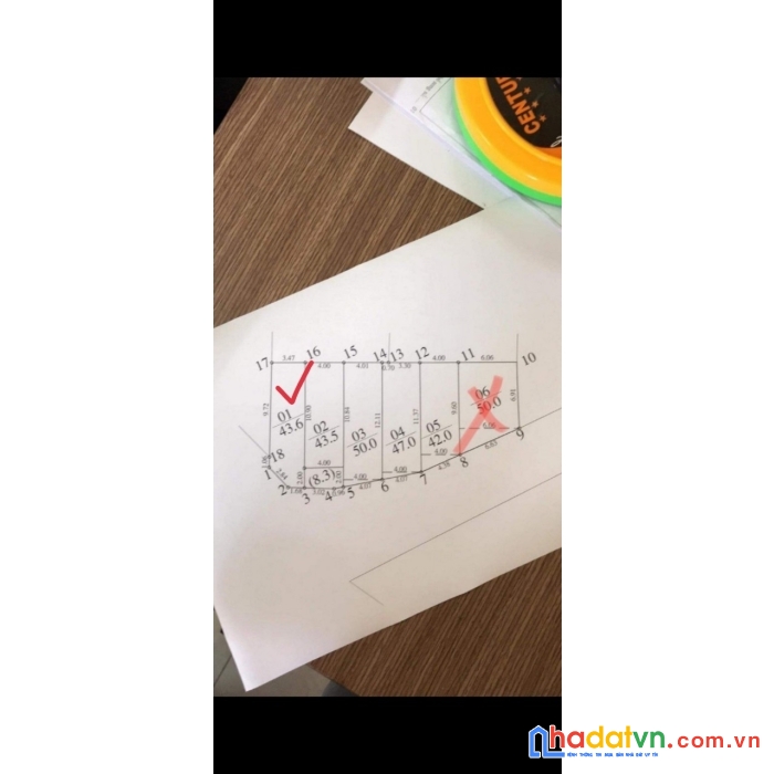 Bán đất tiên tân hồng hà 43.6m2 giá nhỉnh 1 tỷ