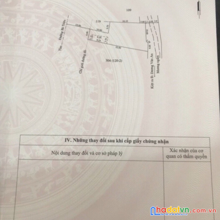 Lô đất chính chủ nằm tại 27 bà triệu - xuân phú - thành phố huế