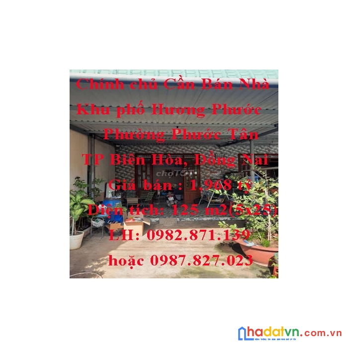 Gấp: chính chủ cần bán nhà phường phước tân, thành phố biên hòa, đồng nai