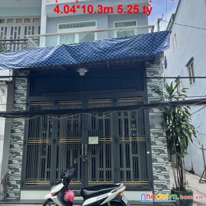 Nhà mặt tiền hẻm 85 bùi minh trực p5 q8 4x10m nở hậu 5,25 tỷ tl