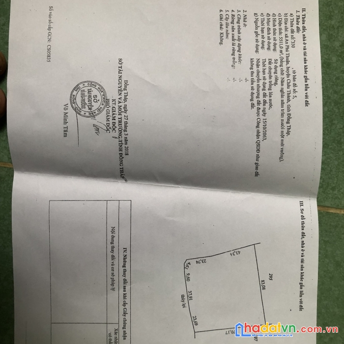 Cần bán gấp lô đất đẹp, vị trí đắc địa tại huyện châu thành tỉnh đồng tháp