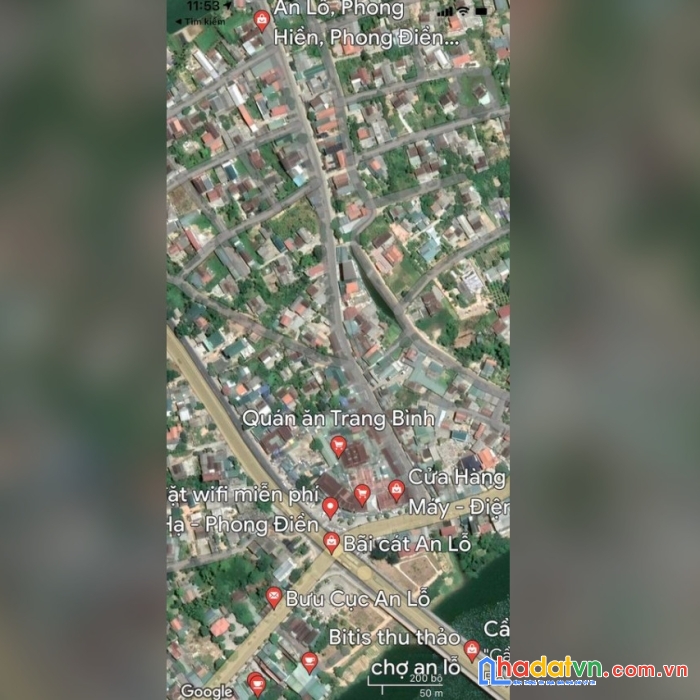 Bán đất ngay trung tâm đối diện chợ an lỗ, xã phong hiền, huyện phong điền, huế