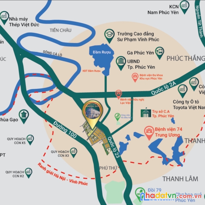 Shophouse mặt địa lộ phía bắc mê linh