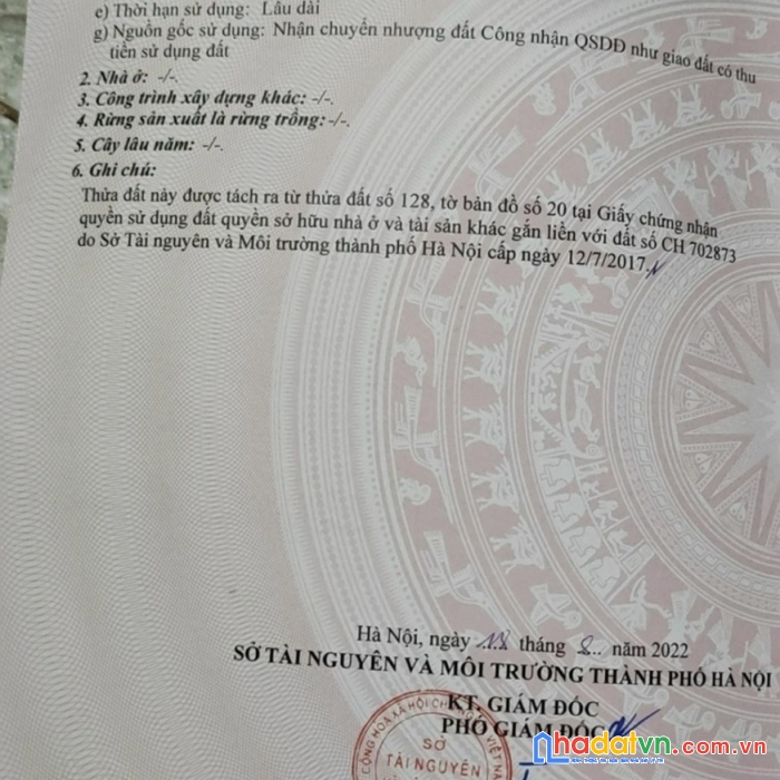 Cần bán mảnh 46m phương đình, đan phượng, hà nội. hồ điều hoà 50m, oto cách nhà 20m