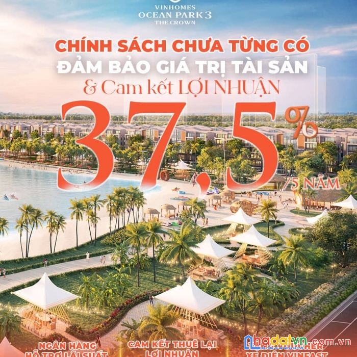 Bất động sản dự án vinhome ocean park 3 crown