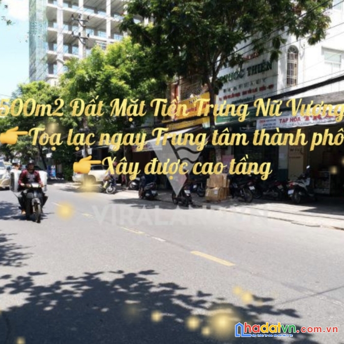 Bán gấp đất hải châu, mặt tiền trưng nữ vương – 500m2 – 129tr/m