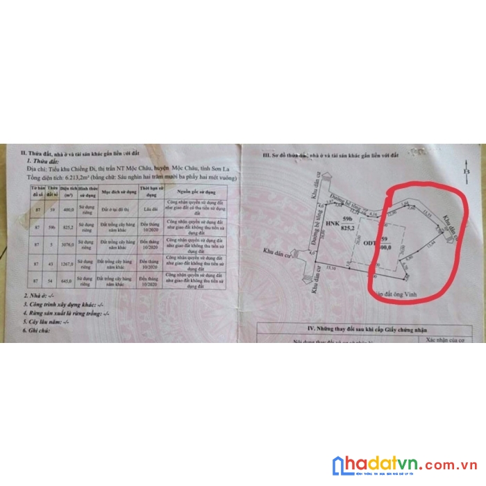 Đất nền mộc châu đón sóng quy hoạch 1/500 khu du lịch quốc gia