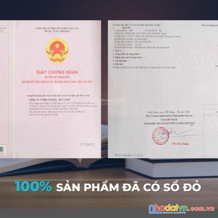 Bán 10 lô đất ra hàng đợt đầu, có sổ, view đẹp nhất dự án khu dân cư nam hà, tỉnh bình thuận