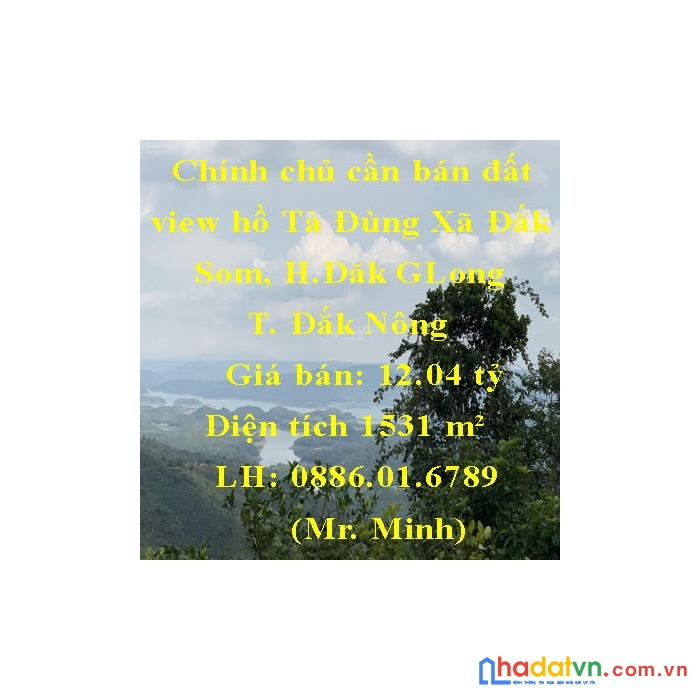 Chính chủ cần bán đất view hồ tà đùng, giá tốt cho các nhà đầu tư