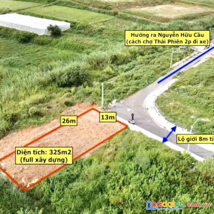 Cần bán lô đất biệt lập khu dân cư nguyễn hữu cầu, phường 12, tp. đà lạt, giá 8,6 tỷ