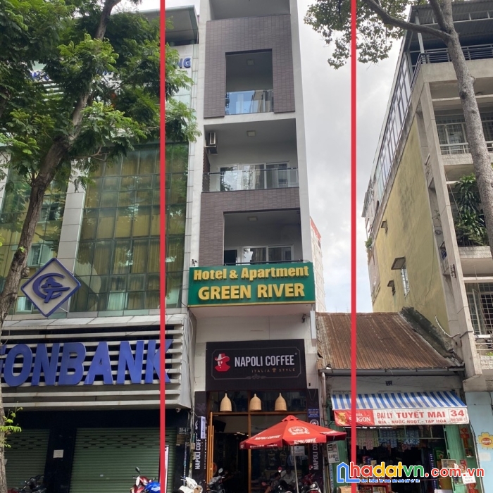 Mt 127 calmette, p. ntb, quận 1, 4x18m, trệt, 2 lầu, sân thượng