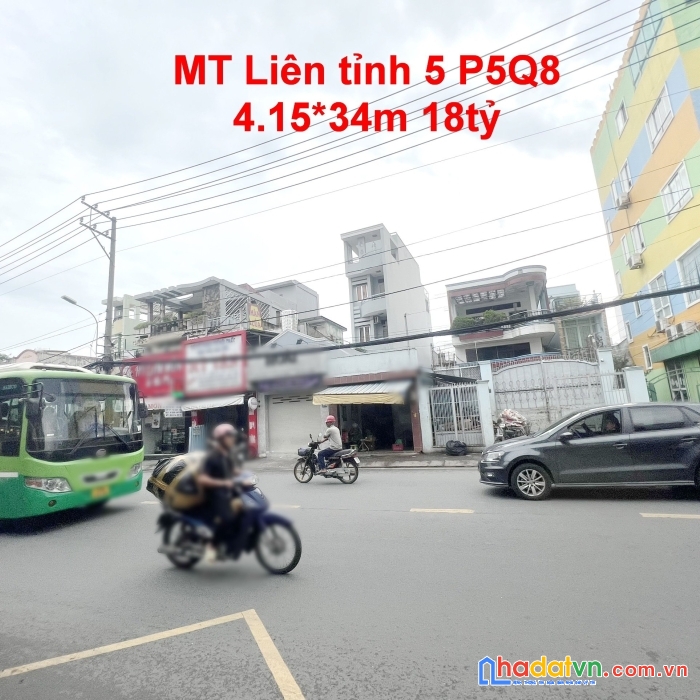 Nhà bán mặt tiền kdoanh liên tỉnh 5-p5-q8 4,15x34m giá 18tỷ