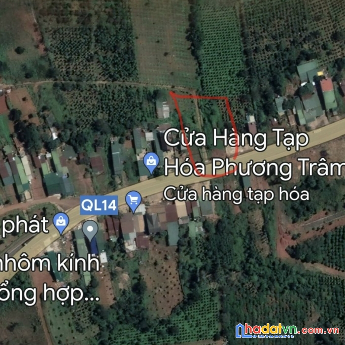 Đất mt ql14 nằm ngay trung tâm huyện đăk song-đăk nông gia rẻ