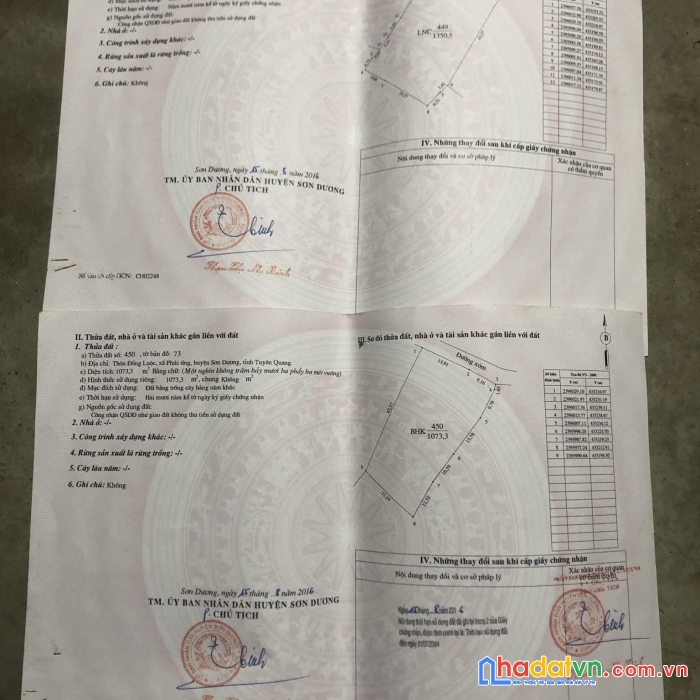 Chính chủ cần bán 2 mảnh đất tại phúc ứng, sơn dương, tuyên quang