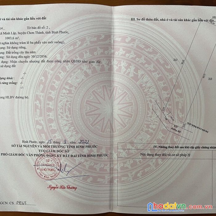 Chính chủ cần bán 3 lô đất có 3 sổ tại : ấp 5 – xã minh lập – huyện chơn thành – tỉnh bình phước
