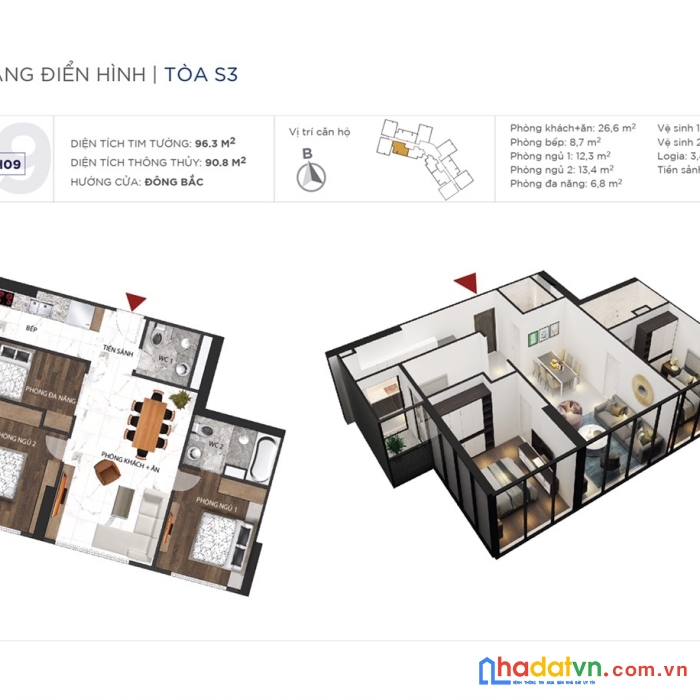 Bán căn hộ 3pn ở sunshine_city ,khu đô thị ciputra -bắc từ liêm