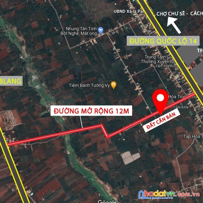 Cần bán đất trung tâm huyện chư sê -  gia lai