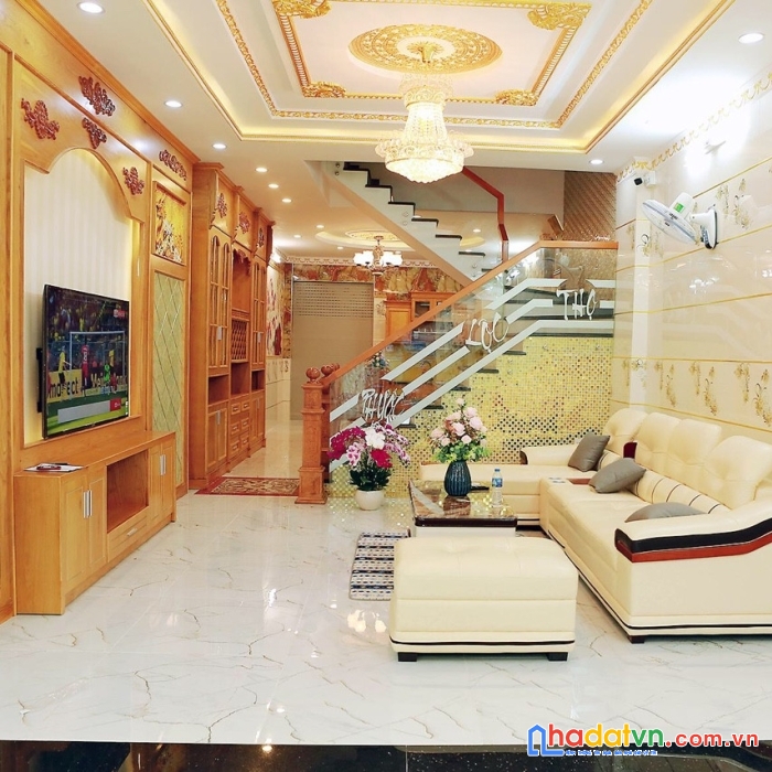 Bán nhà hẻm xe hơi tân hòa đông quận 6,dt 58m2, 2 lầu ,sân thượng giá 5,4 tỷ gần chợ phú lâm