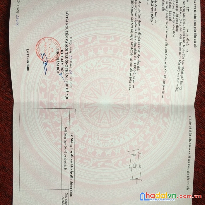 Chính chủ bán  đất xã mai đình, sóc sơn,hà nội